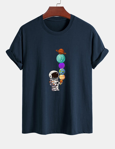 Armando® | Planet Astronaut Print Cotton T-Shirt