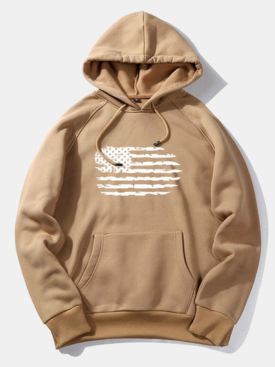 Patricio | American Flag Print Hoodie