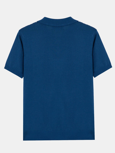 Finn | Striped Short Sleeve Sweater Polo