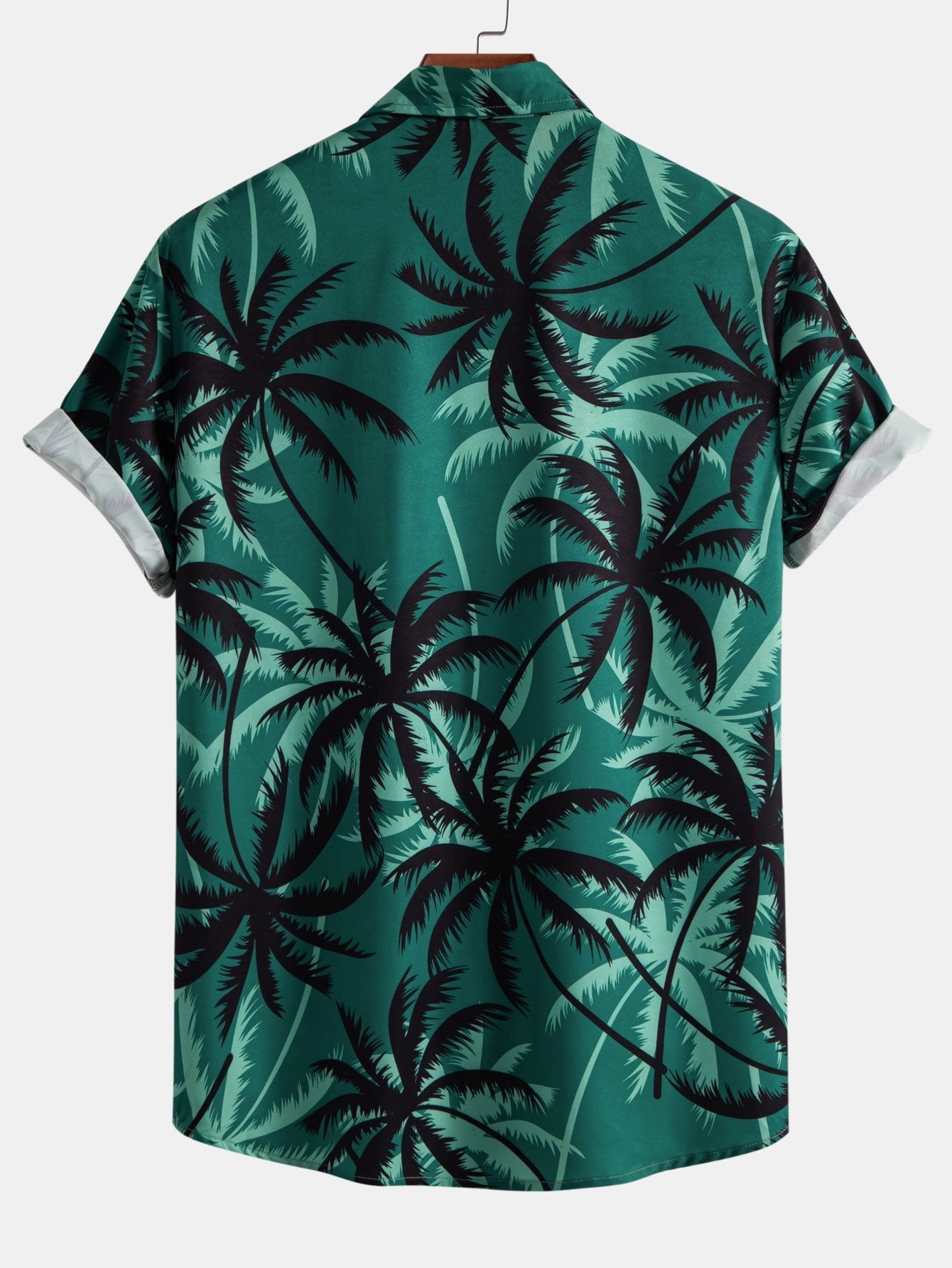 Ankur® | Palm Tree Print Button Up Shirt