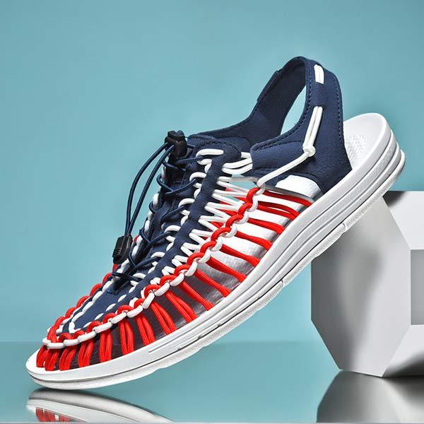 MEN'S HANDWOVEN BEACH SANDALS