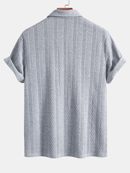 Yovanni® | Knitted Geometric Jacquard Polo