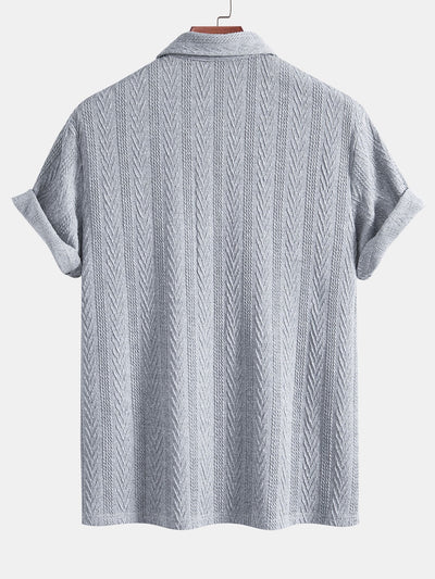 Yovanni® | Knitted Geometric Jacquard Polo
