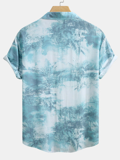 Amand® | Ink Botanical Print Button Up Shirt