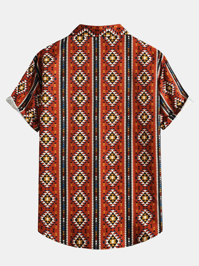 Arjan® | Aztec Geometric Print Shirt