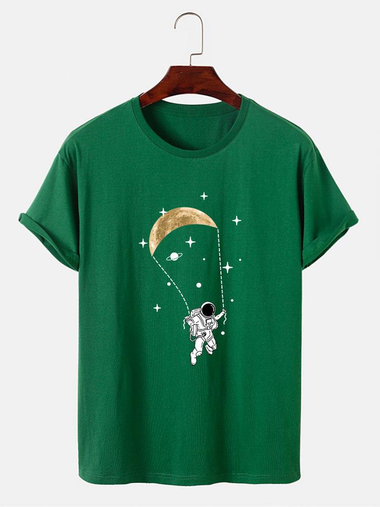 Justo® | Astronaut Moon Print T-Shirt