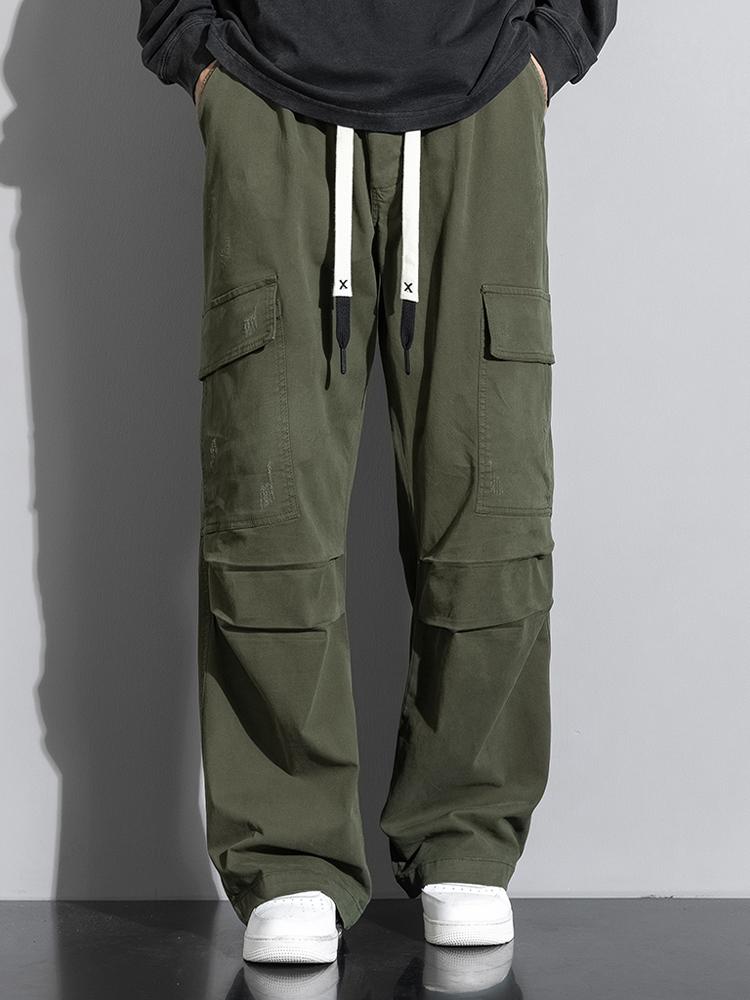 Galdino® | Straight Leg Cotton Cargo Pants
