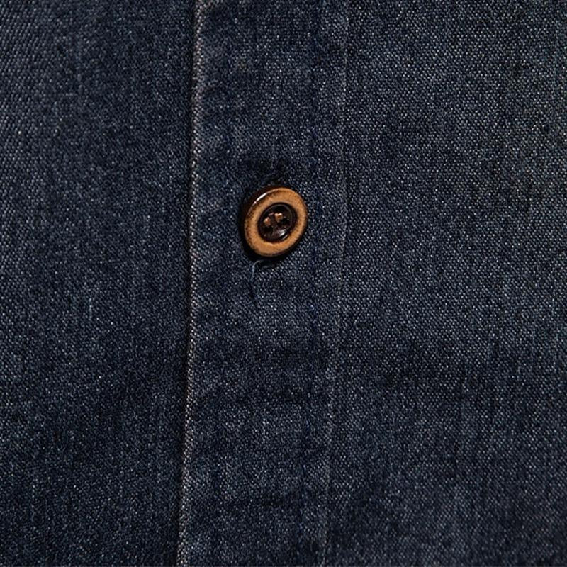 Men's Vine Washed Distressed DeniLapel Shirt