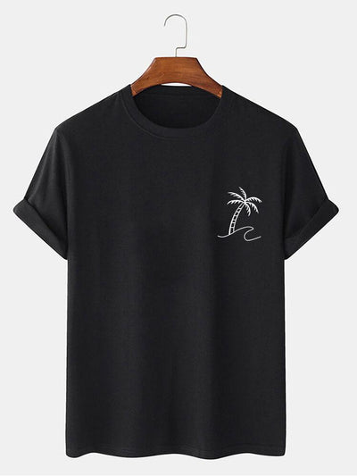Brendan® | Palm Trees Print T-Shirt