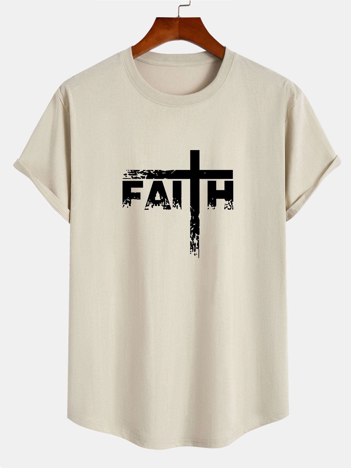 Tito® | Print Cotton Arc Hem T-Shirt