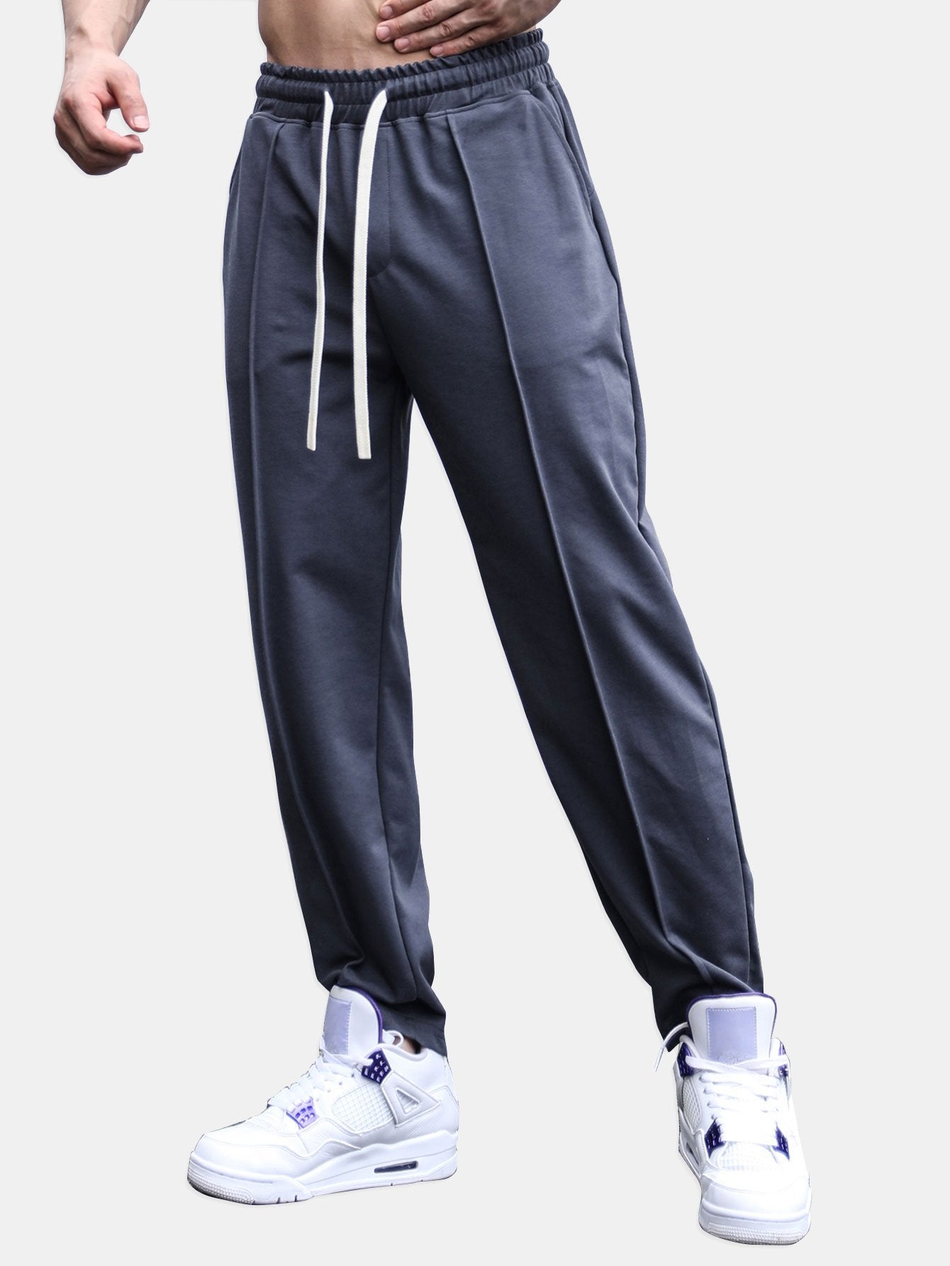 Balthasar® | Tapered Jogger Pants With Pintuck