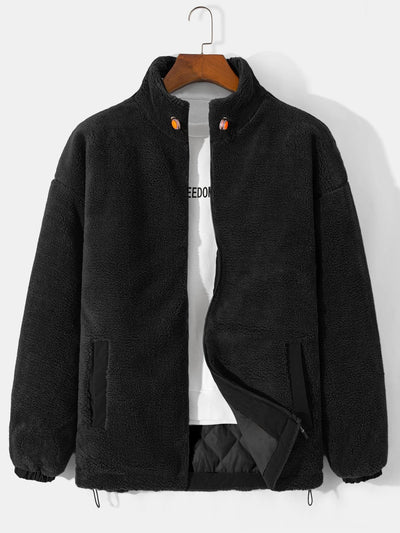 Marcelo | Quilted Lined Teddy Fleece Zip Up Coat