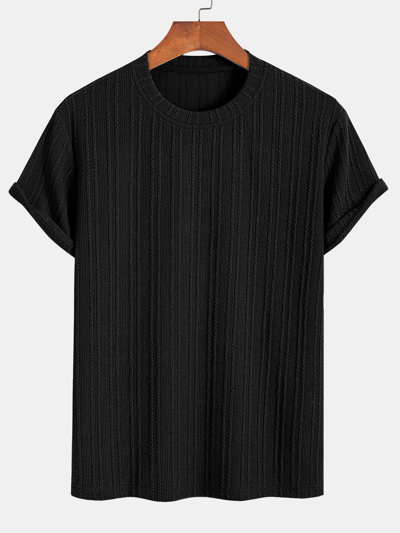 Américo® | Muscle Fit Ribbed T-Shirt