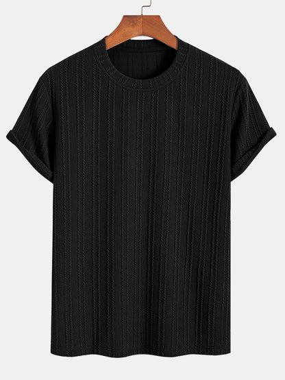 Américo® | Muscle Fit Ribbed T-Shirt