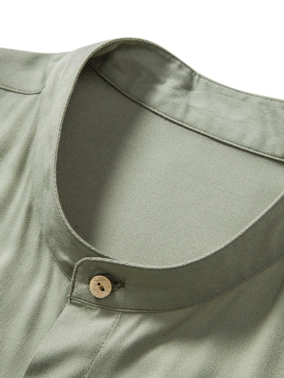 Asmus® | Viscose Stand Collar Shirt