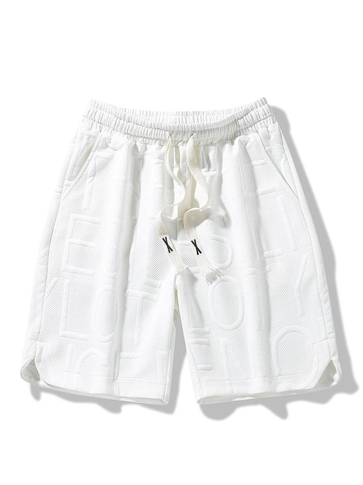 Ezequiel® | Letter Jacquard Warm Up Shorts
