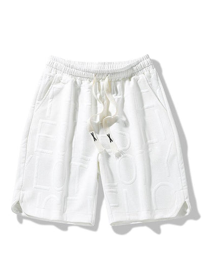 Ezequiel® | Letter Jacquard Warm Up Shorts