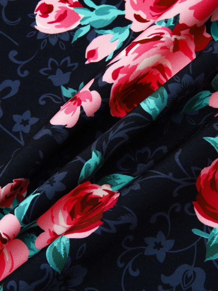 Arlow® | Rose Print Revere Shirt