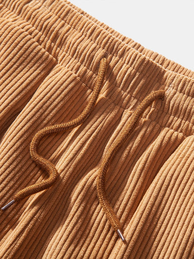 Alejandro® | Drawstring Corduroy Cargo Jogger Pants
