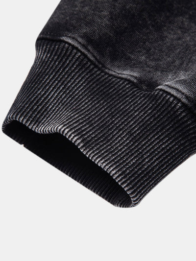 Kingston | Relax Fit Washed Distressed Hoodie