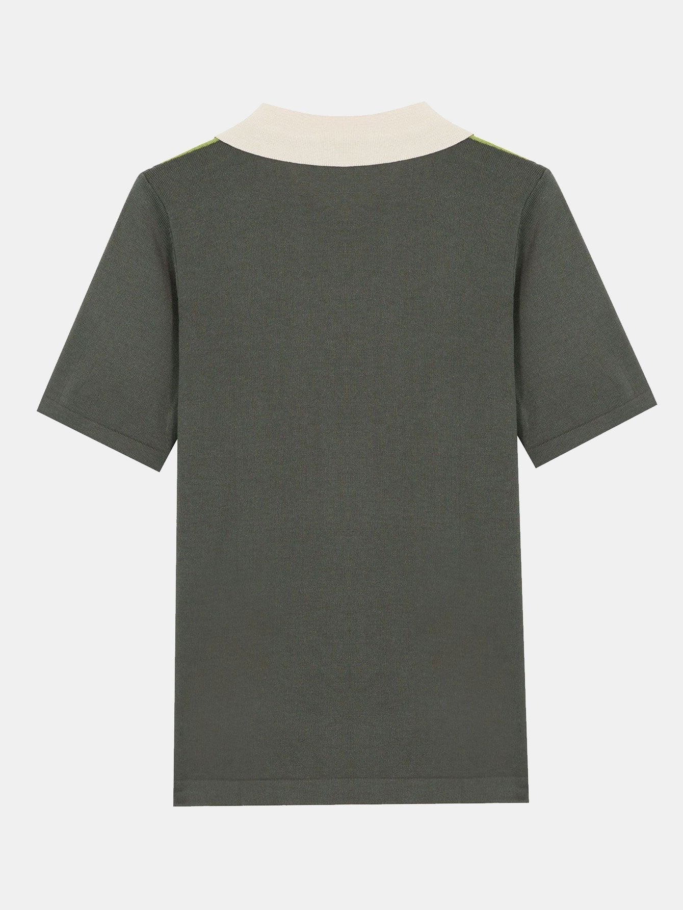Brooks | Striped Short Sleeve Color Block Sweater Polo
