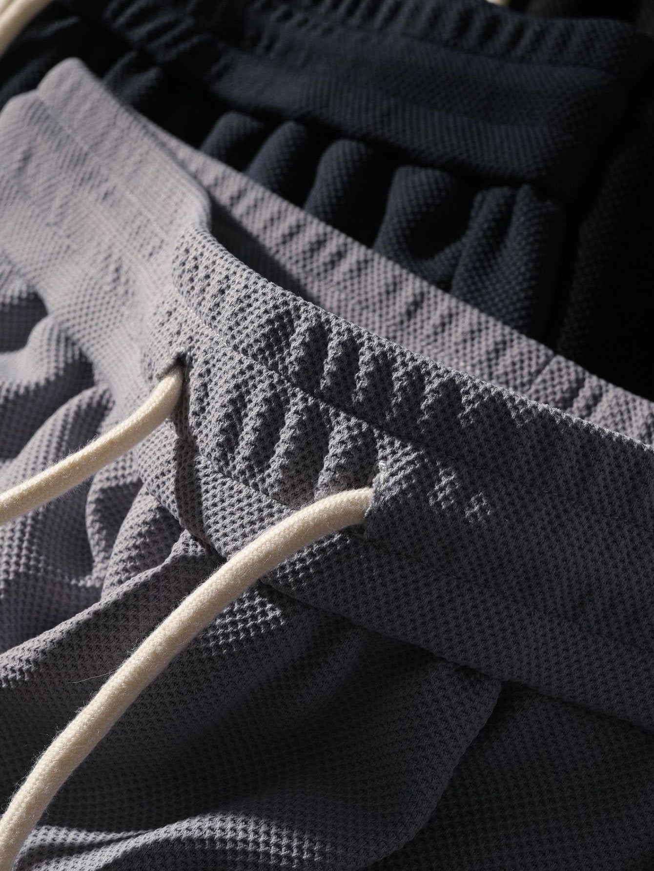 Bahiyyih® | Loose Fit Drawstring Waffle Shorts