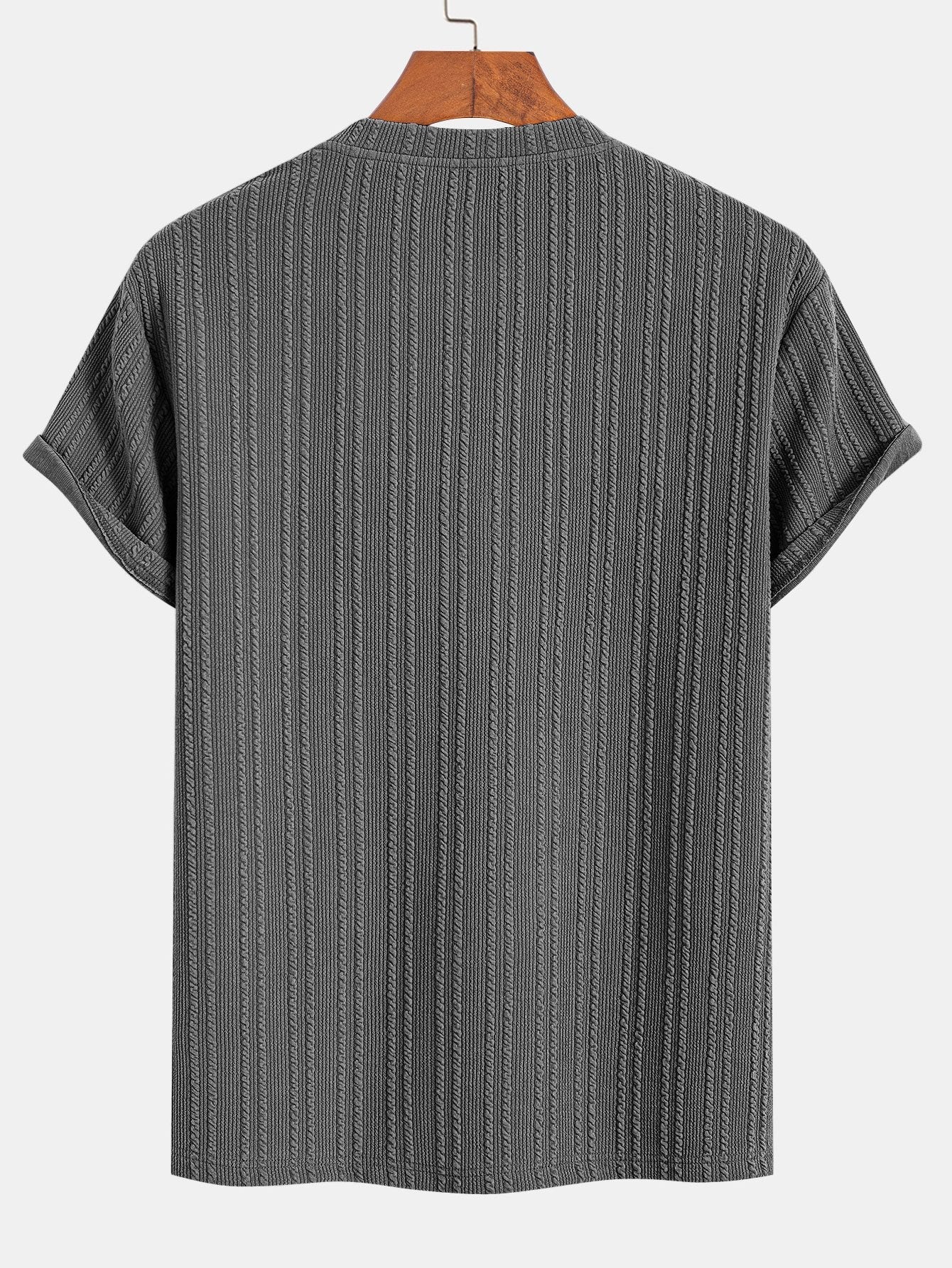 Américo® | Muscle Fit Ribbed T-Shirt