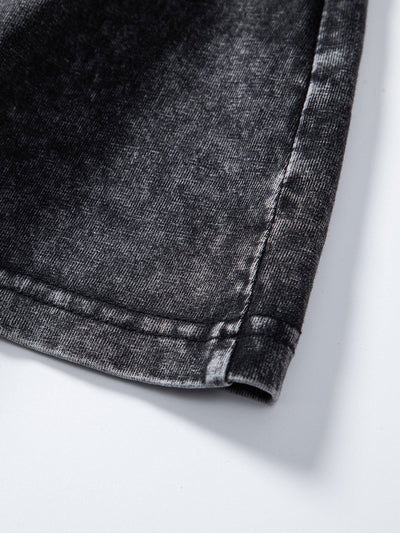 Dallas® | Basic Washed Distressed Drop Shoulder Oversize T-Shirt