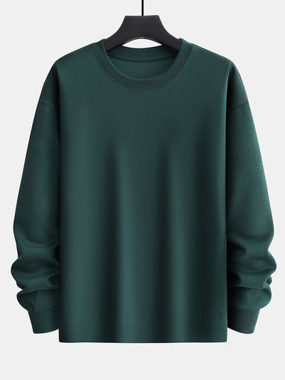 Luis® | Tokyo Crane Back Print Relax Fit Sweatshirt