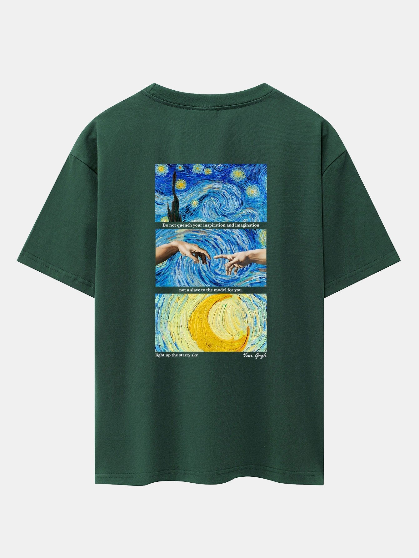 Isaac® | The Starry Night Back Print Drop Shoulder Oversize T-Shirt