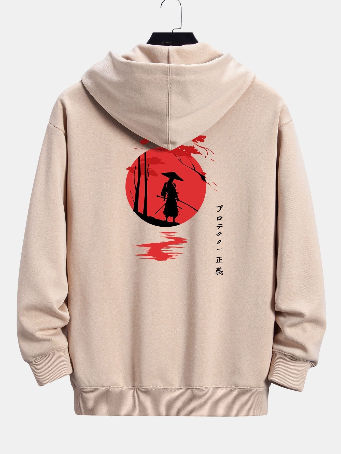 Jonathan | Slogan Samurai Back Print Relax Fit Hoodie