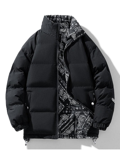Darian | Reversible Paisley Puffer Coat