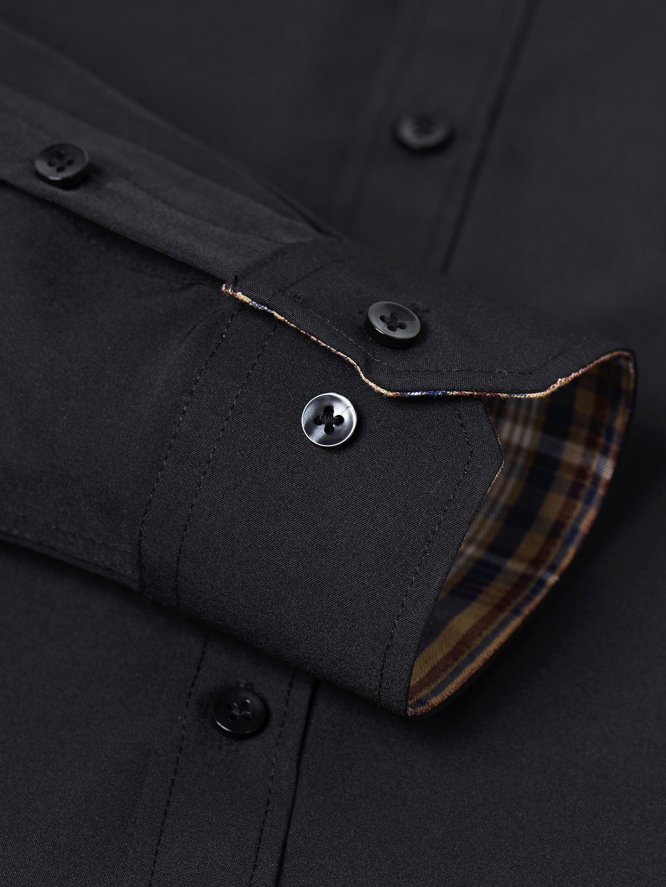 Althair® | Plaid Panel Button Up Shirt