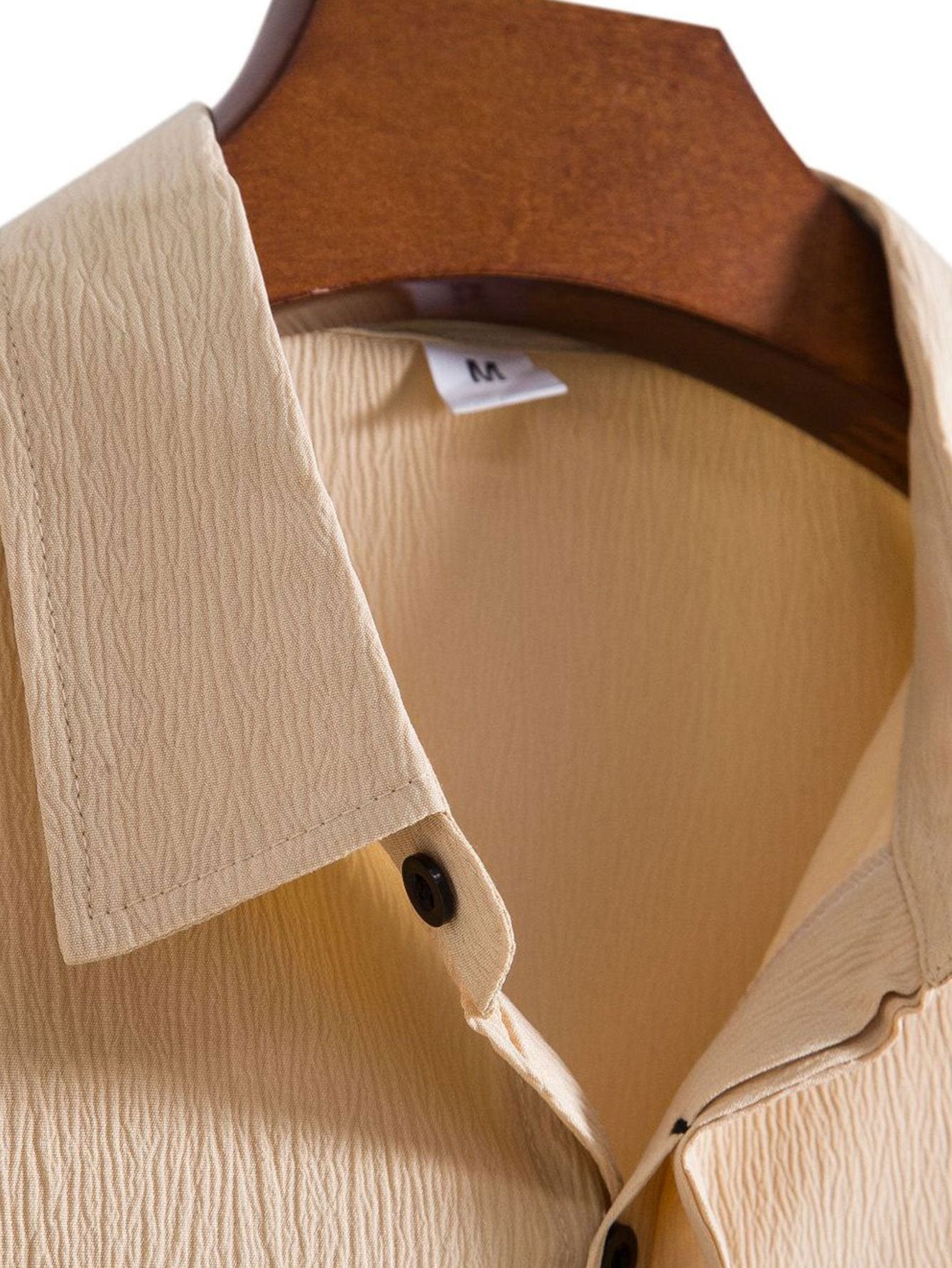 Aloys® | Wrinkled Concealed Fly Shirt
