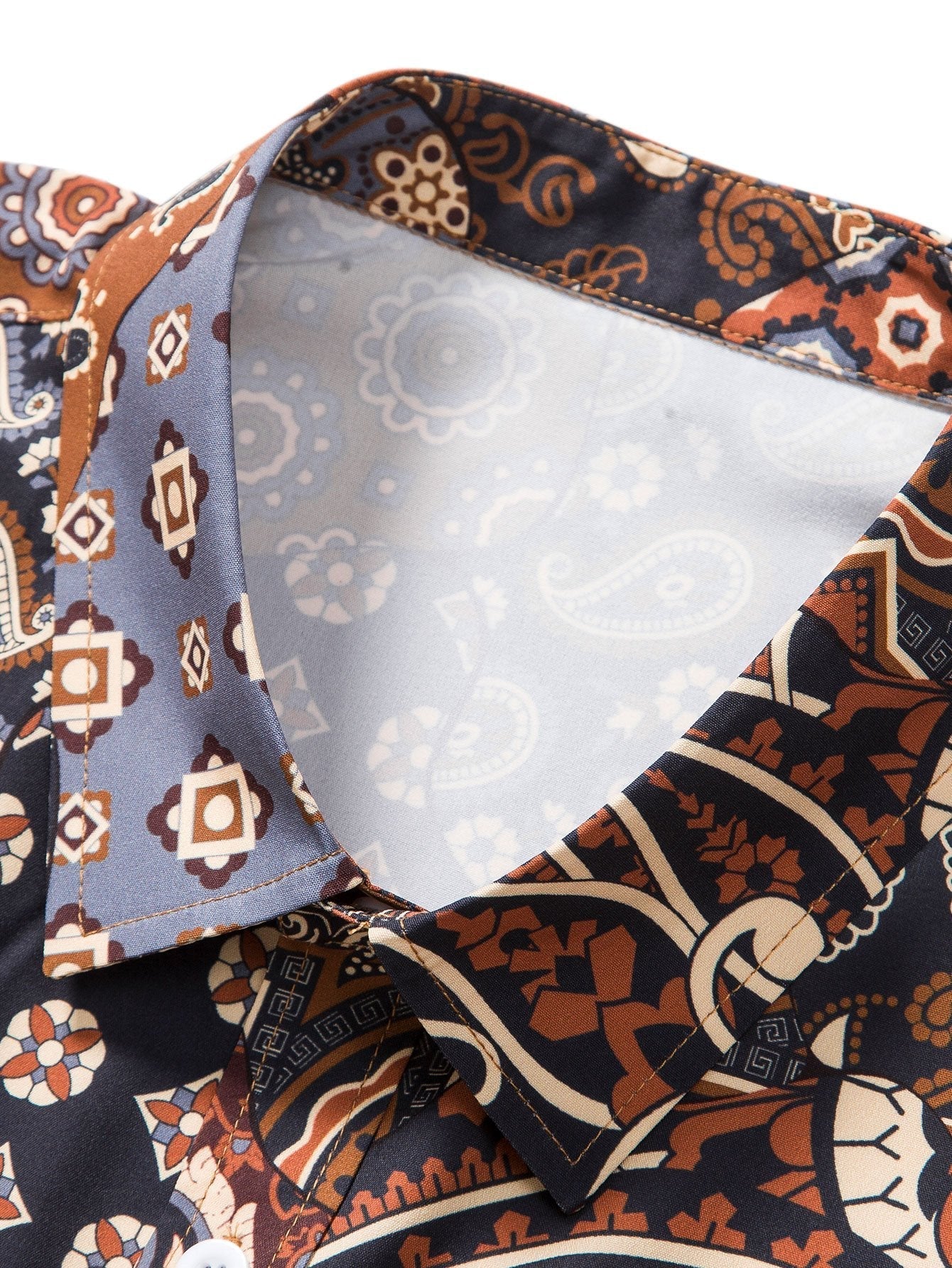 Aries® | Paisley Patchwork Print Button Up Shirt