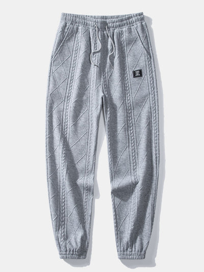 Azzedine® | Geometric Jacquard Jogger Pants
