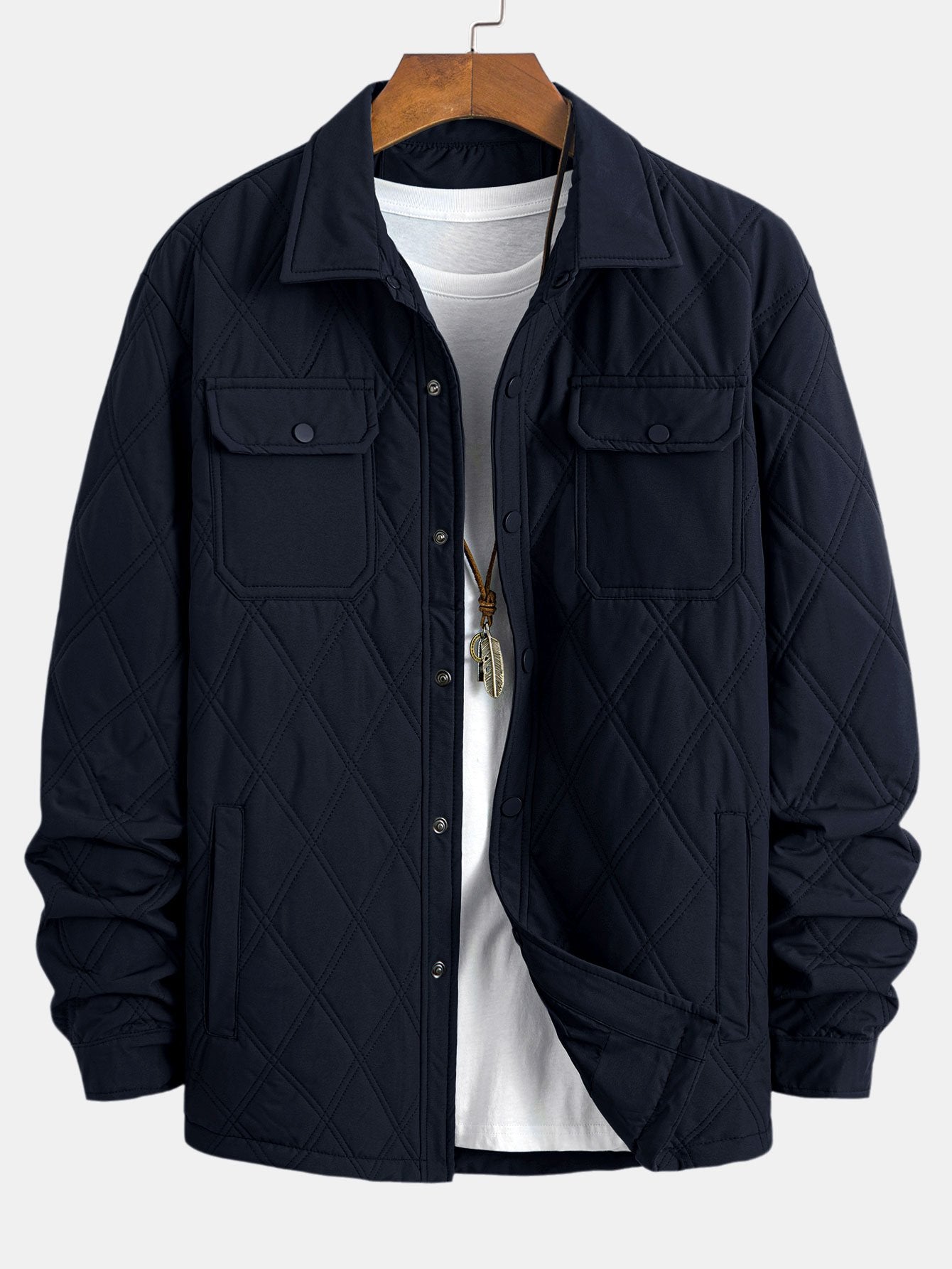 Vladimir® | Embroidered Style: Quilt Shirt With Buttons