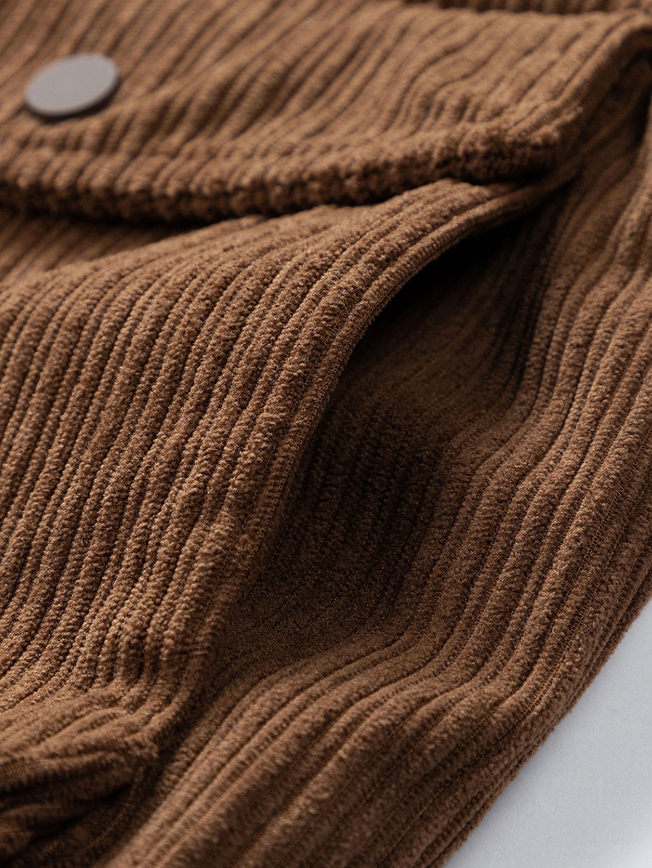 Ignacio | Funnel Neck Zipped Corduroy Jacket
