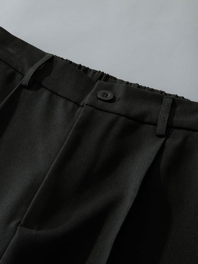 Eustaquio® | Relax Fit Elastic Waist Straight Leg Trousers