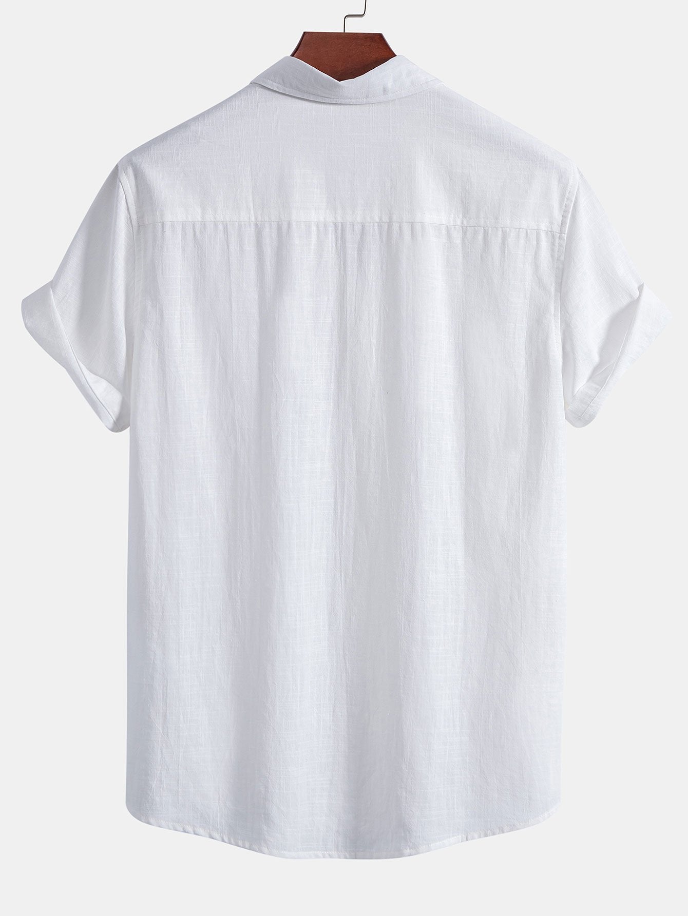 Absalón® | Linen Look Cotton Button Up Shirt
