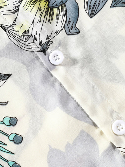Vladimir® | Viscose Floral Print Button Up Shirt