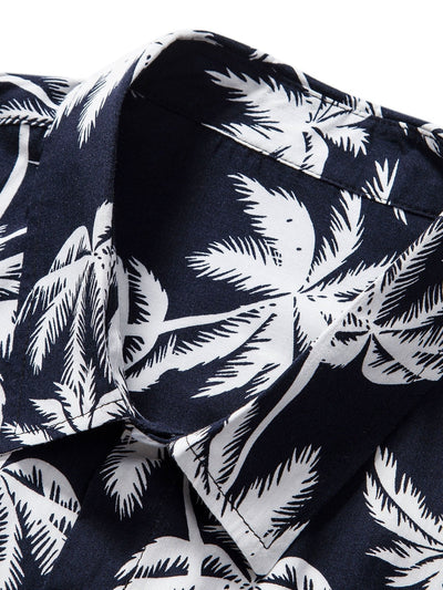 Pancracio® | Palm Tree Print Shirt & Swim Shorts