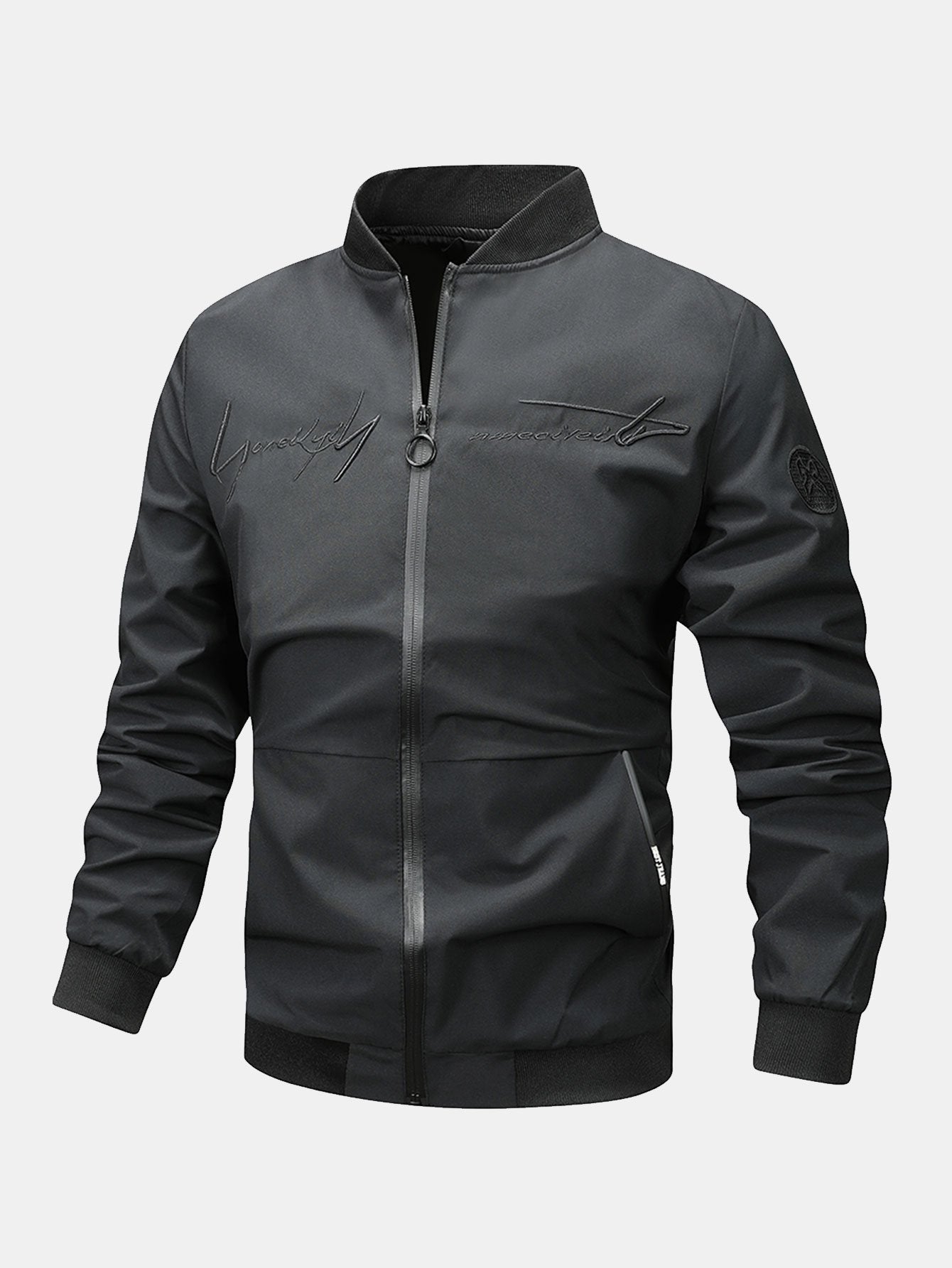 Leonardo | Slogan Zip Bomber Jacket