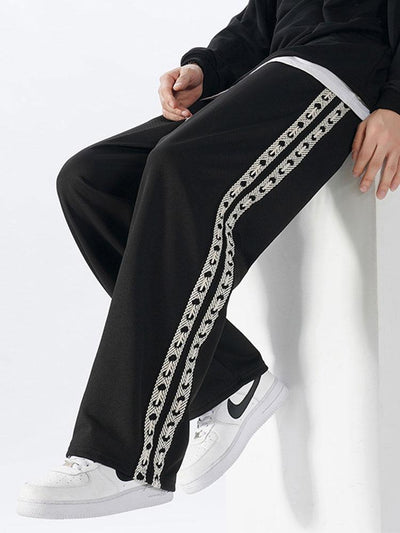 Bardo® | Side Webbing Panel Relax Fit Straight Leg Trousers