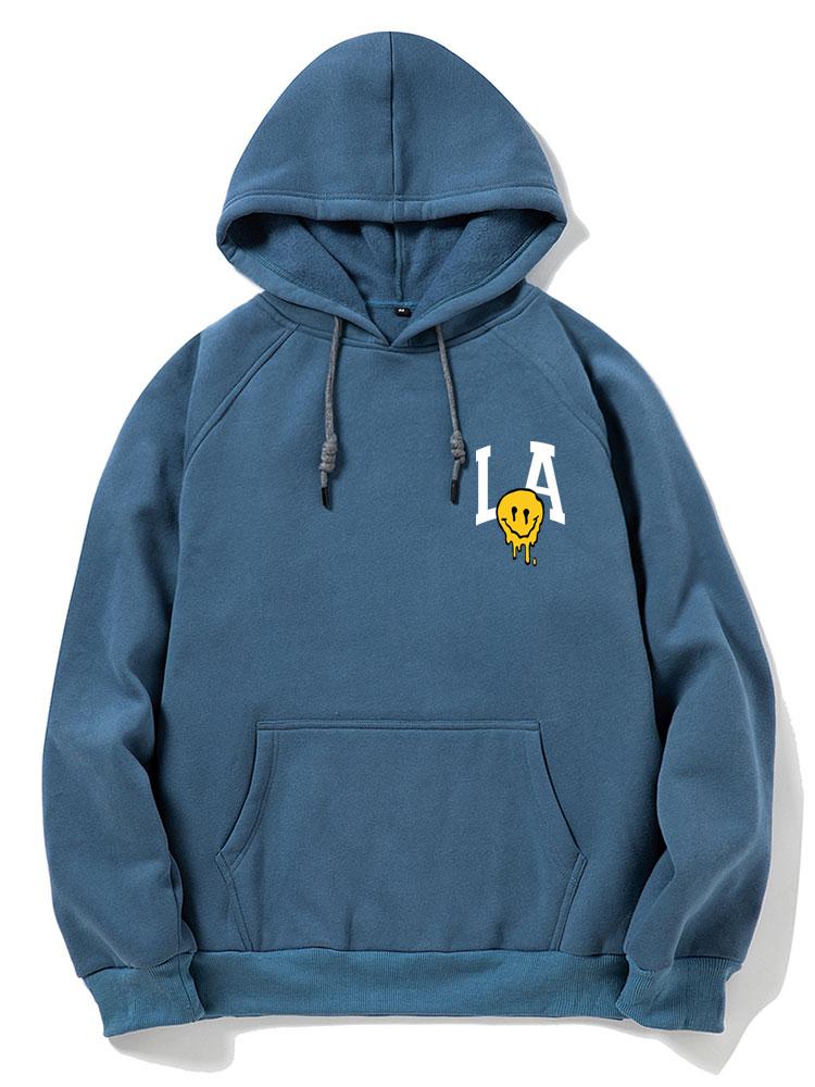 Quincy | LA Smiley Print Hoodie