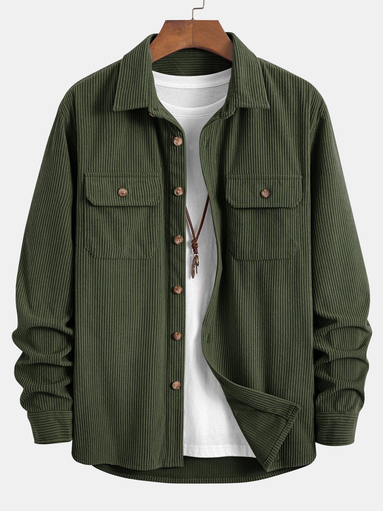 Albie® | Double Pocket Corduroy Shirt