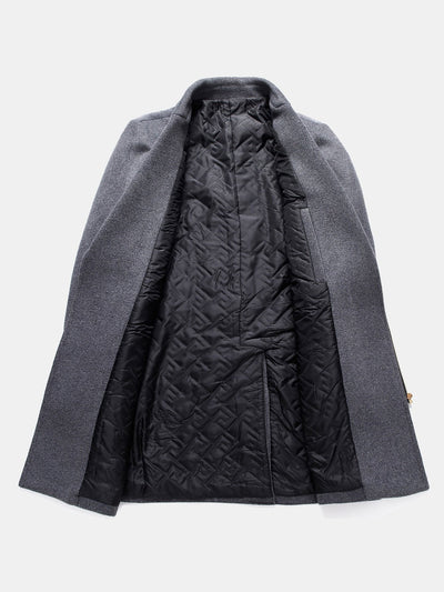 Ernesto | Long Line Wool Blended Overcoat