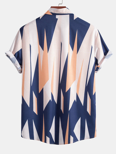 Annan® | Geometry Print Button Up Shirt