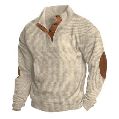 Men's Otdoor Casal Stand Collar Long Sleeve Sweatshirt