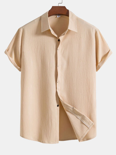 Aloys® | Wrinkled Concealed Fly Shirt